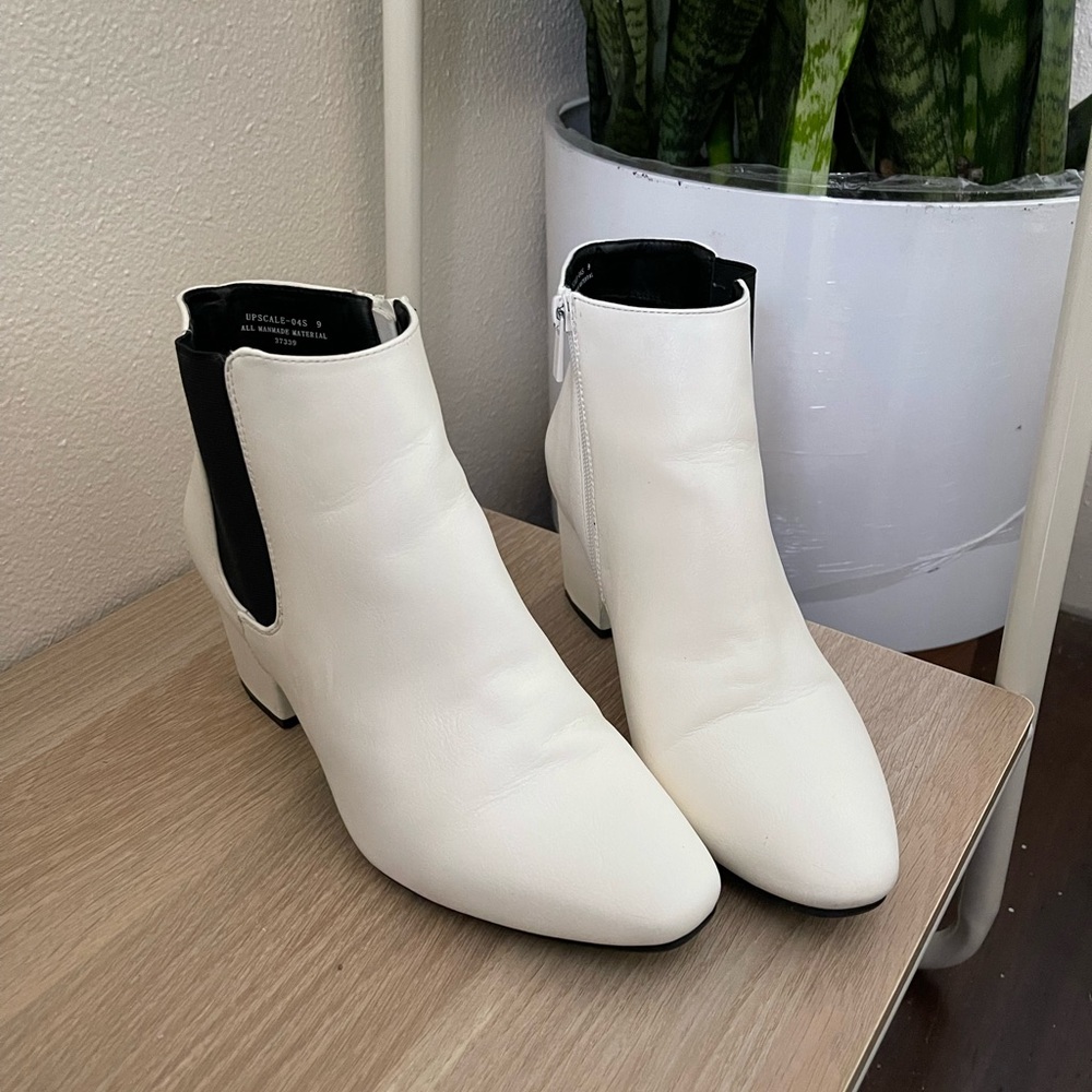 Bamboo White Boots